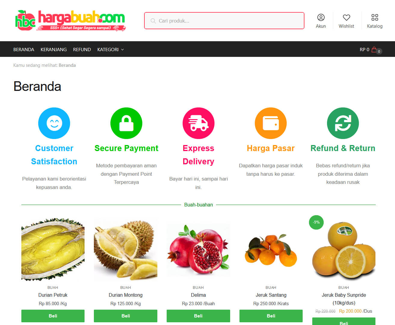 Web eCommerce Hargabuah.com